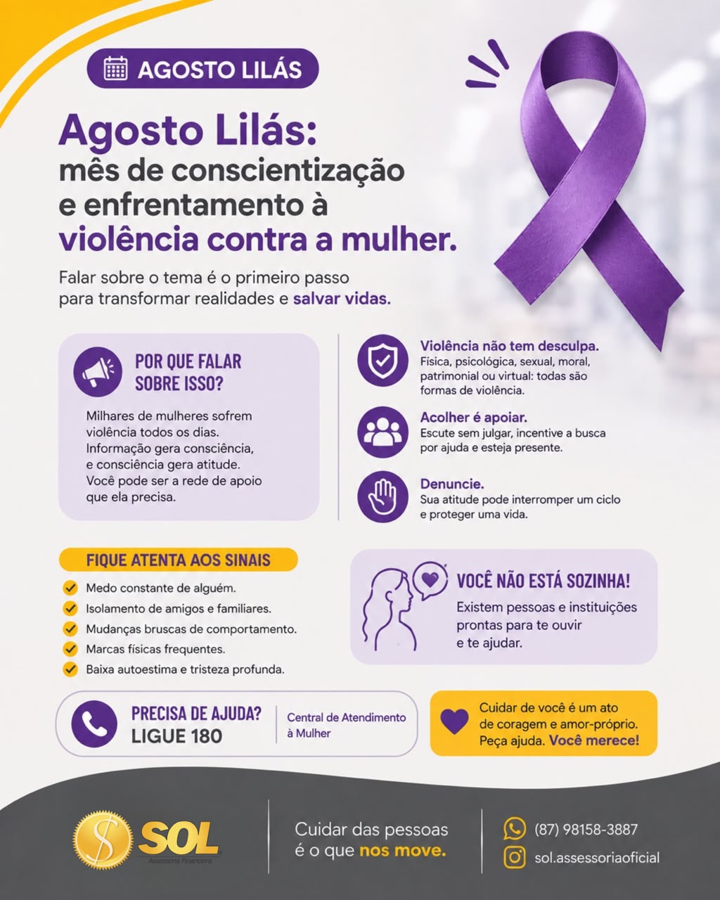 Agosto Lilás 💜